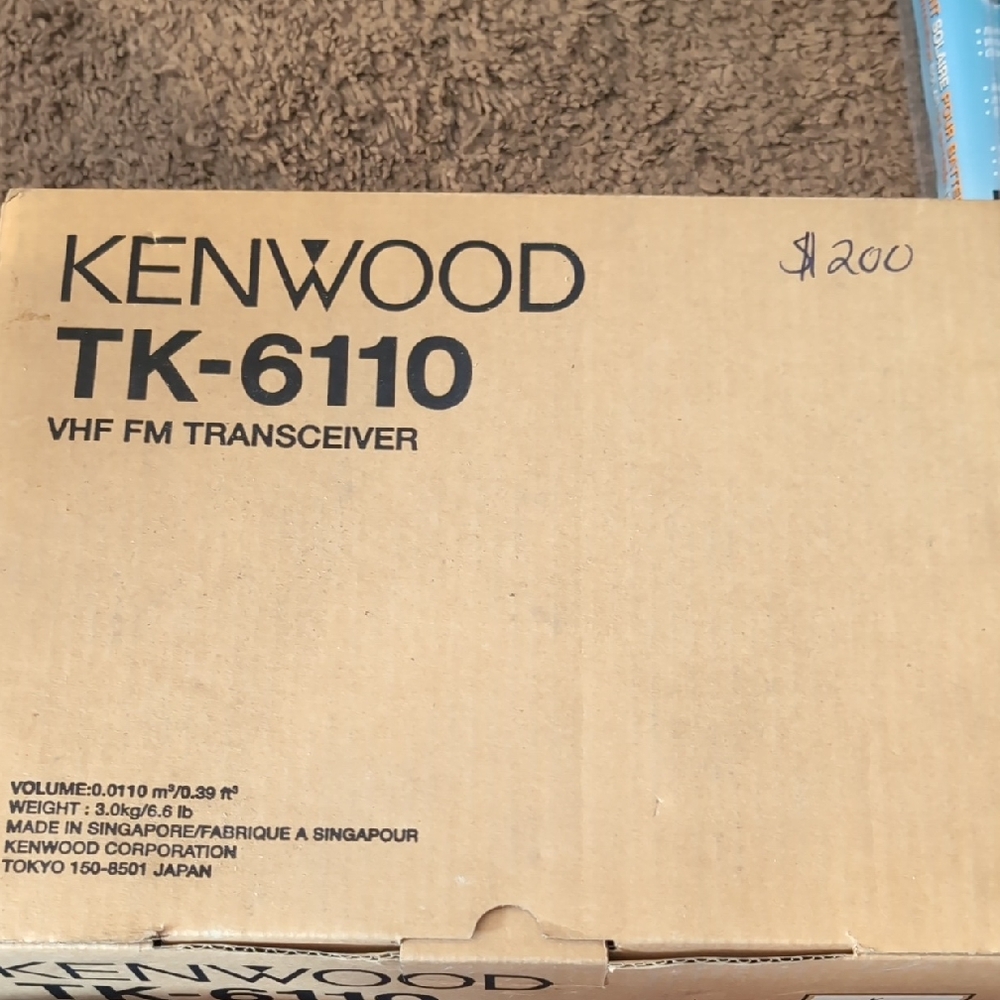 Kenwood TK-6110 VHF FM Transceiver in Brown Box
